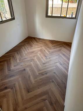 פרקט פולימרי פישבון אלון מעושן עם עיניים  : image 3