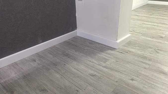 פרקט פולימרי SPC צבע שיטה מוברש גידים מושחרים / מחיר מוזל : image 1