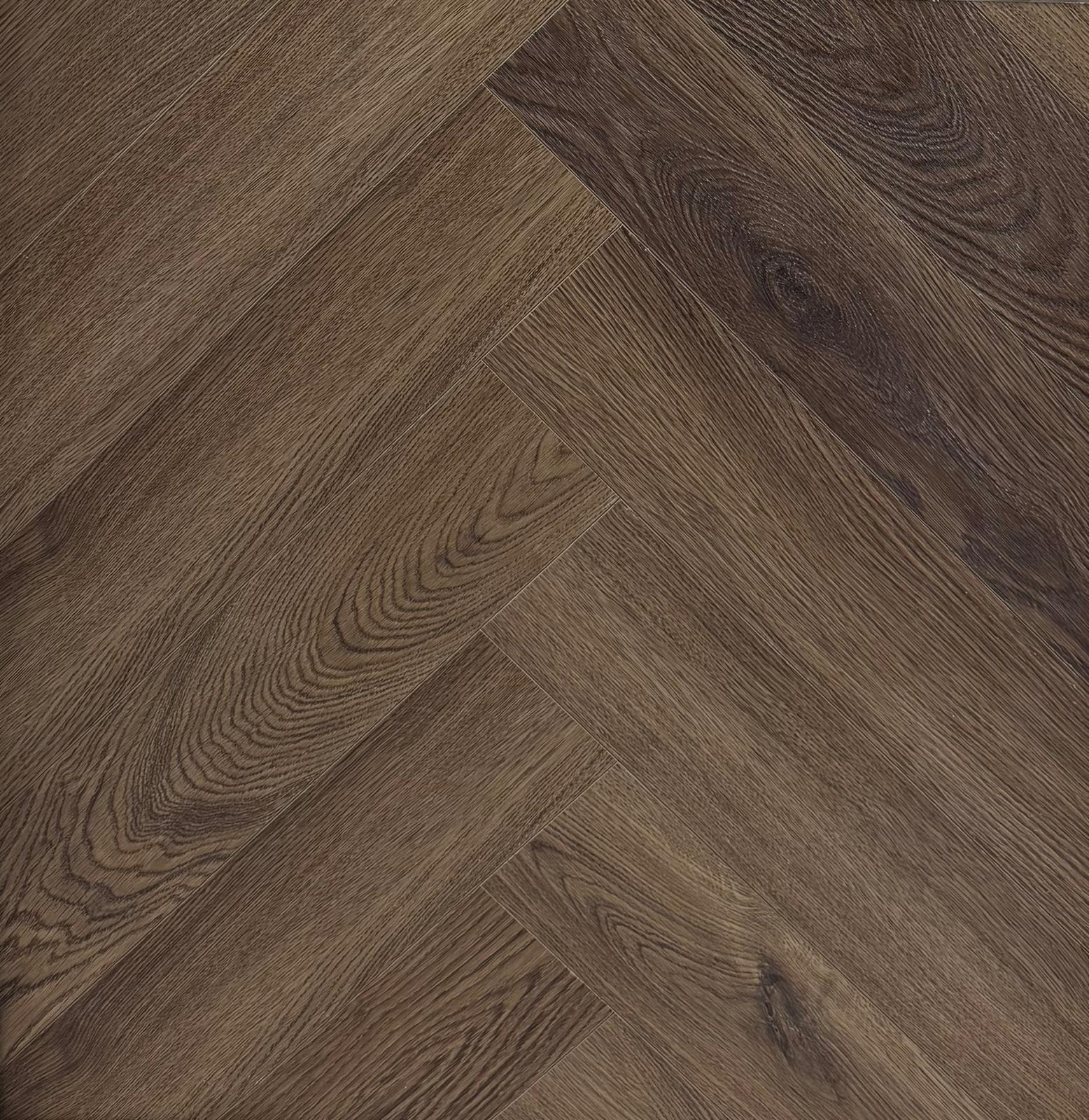 פרקט פולימרי פישבון SPC PURE אגוז מעושן נקי / אגוז מעושן