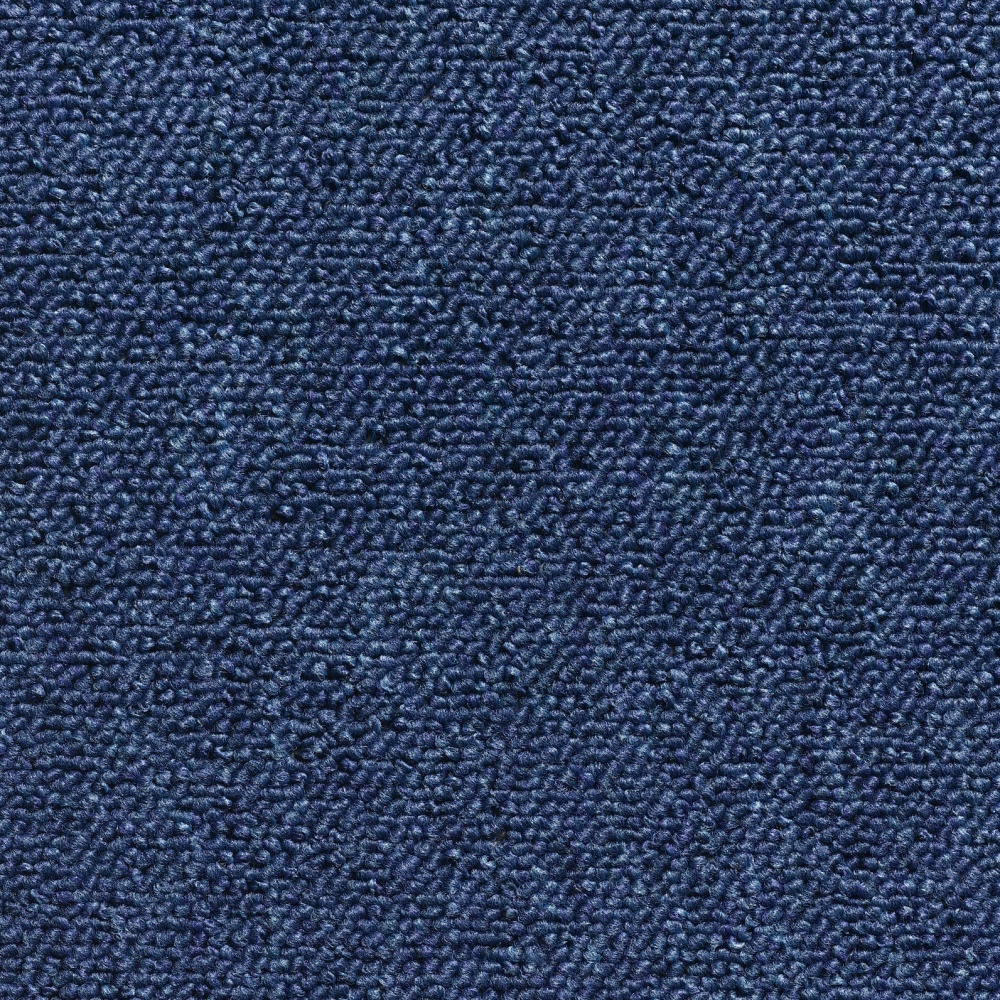 שטיח מקיר לקיר דגם BOKLA לולאות 4 מטר רוחב גליל צבע כחול