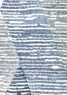 שטיח דגם LISBON 15 גאומטרי כחול ירוק אופייט : image 3