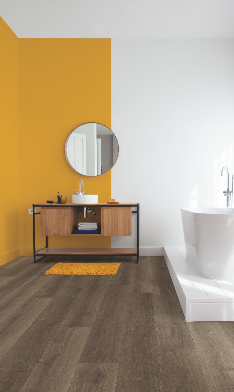 פרקט קוויק סטפ  SIGNATURE אלון מוברש חום 