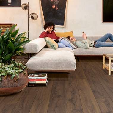 פרקט קוויק סטפ CLM צבע 5800 Peanut brown oak אלון בוטן חום  : image 1
