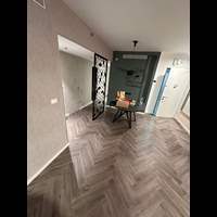 פרקט פולימרי פישבון אלון אפור מוברש