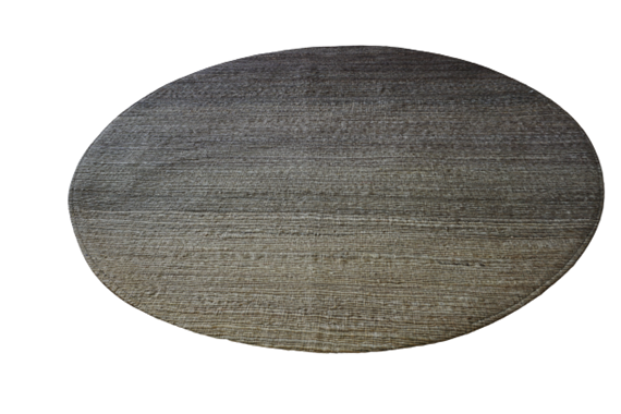שטיח עגול מקש עבודת יד ירוק זית קוטר 140 : image 1