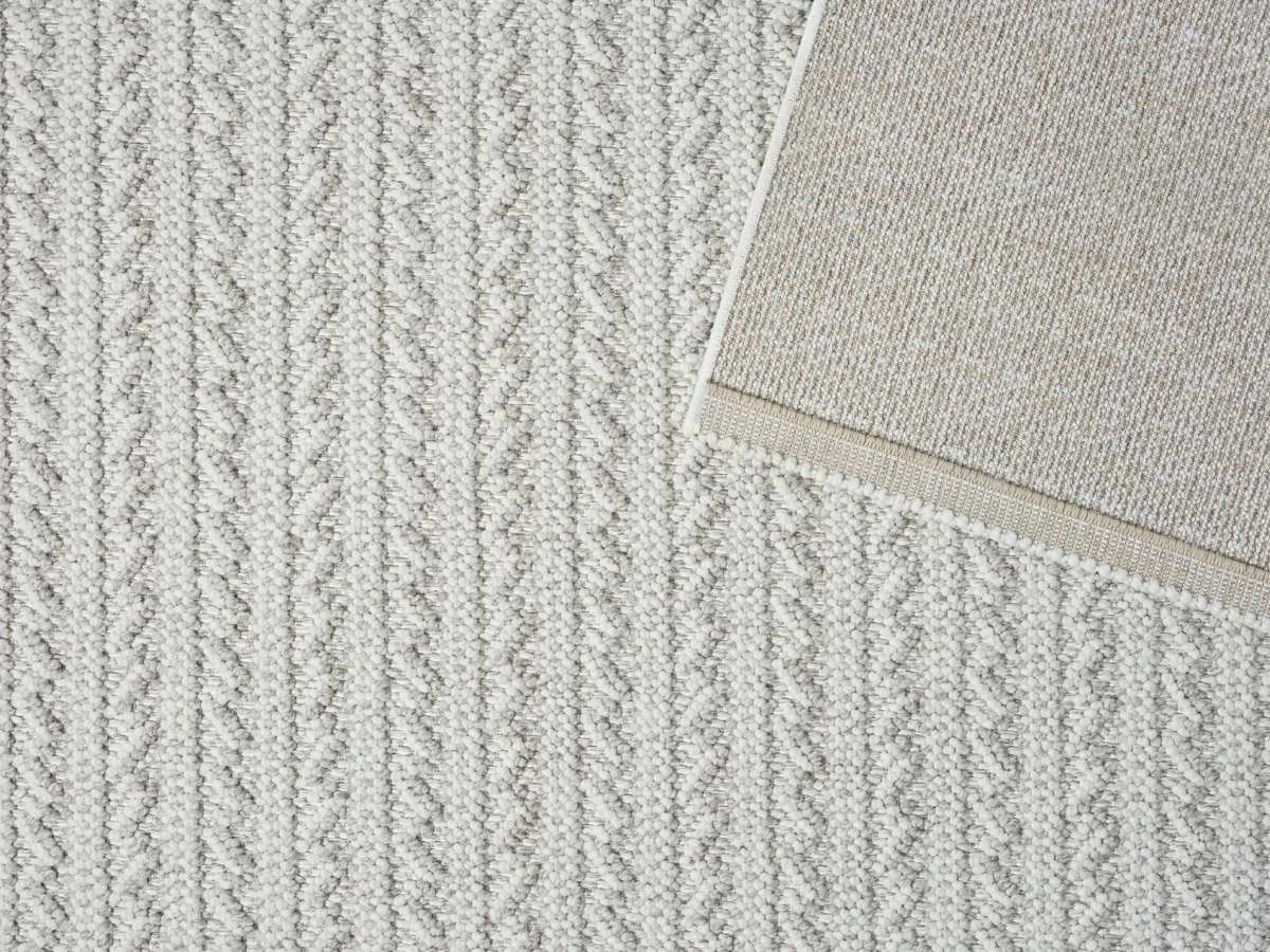 שטיח דגם CALIFORNIA לולאות משולבות צבע בז' לבן   : Thumb 2