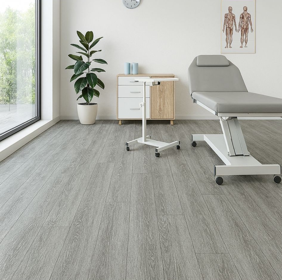 PVC תעשייתי איכותי ביותר גוון אפור מוברש