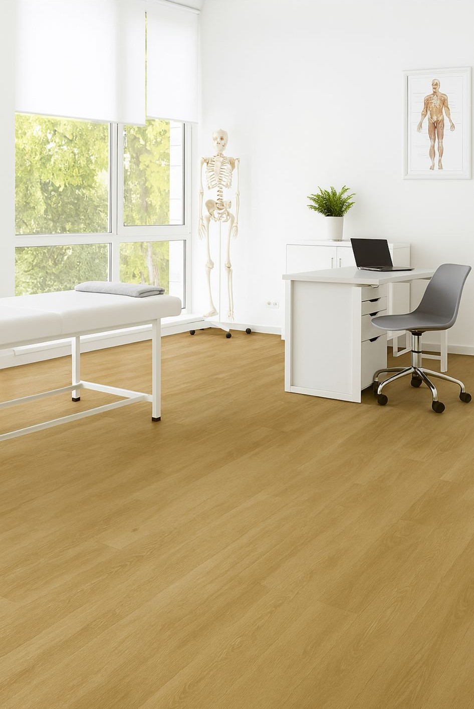 PVC תעשייתי איכותי ביותר גוון אלון בהיר 