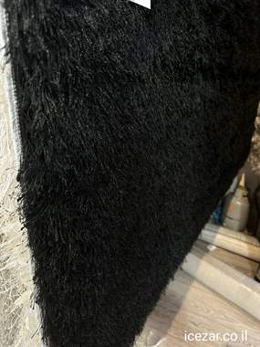 שטיח שאגי שערות גבוהות בצבע שחור תקף עד ה08.02 : image 1