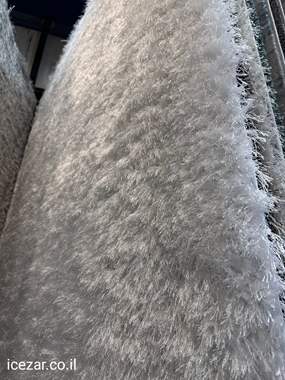 שטיח שאגי שערות גבוהות בצבע לבן תקף עד ה08.02 : image 1
