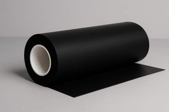 PVC שחור רוחב גליל 2 מטר המחיר ל1 מטר רבוע  : image 1
