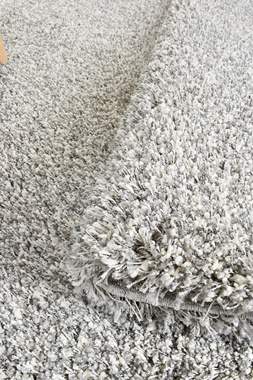 שטיח בלגי דגם שאגי שעיר משולב אפור לבן : image 3