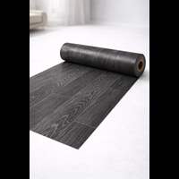 PVC גליל 2 מטר דמוי פרקט שחור