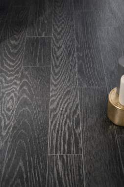 PVC גליל 2 מטר דמוי פרקט שחור  : image 2